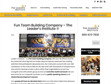 Tablet Screenshot of leadersinstitute.com